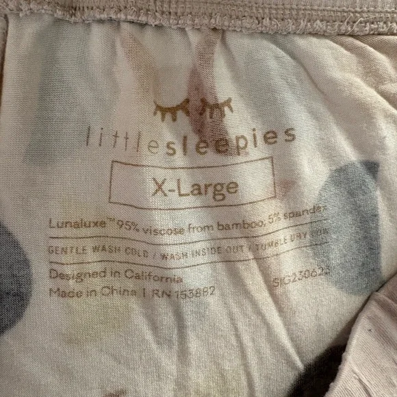 GUC Women’s XL Little Sleepies Luna Neutral Pajama Bottoms - Picture 2 of 4